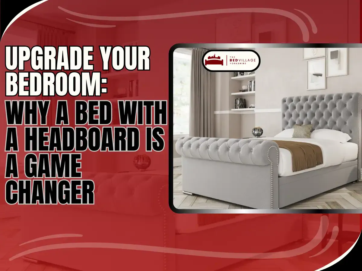 bed with a headboard