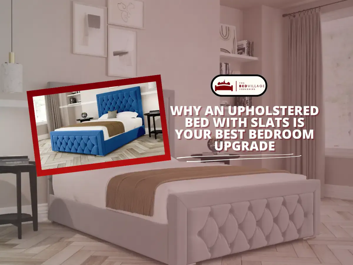 Upholstered Bed with Slats